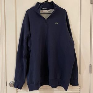 Navy Quarter zip lacoste